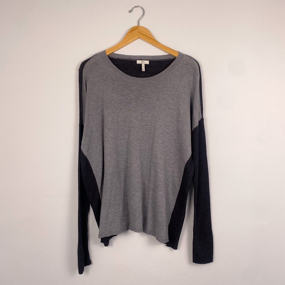 Joie Dixie Colorblock Pullover Sweater Large